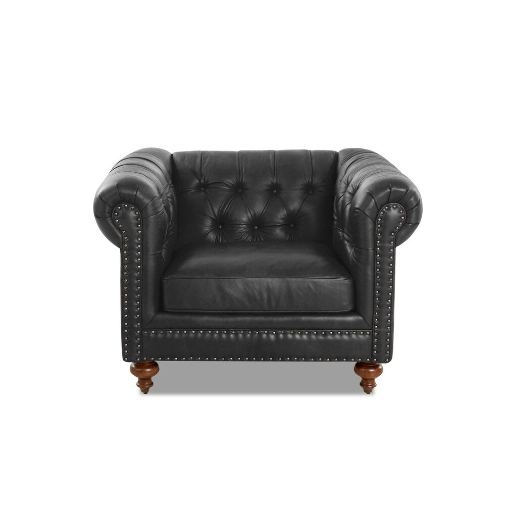 Copper Grove Zaansstad Oversize Leather Chair