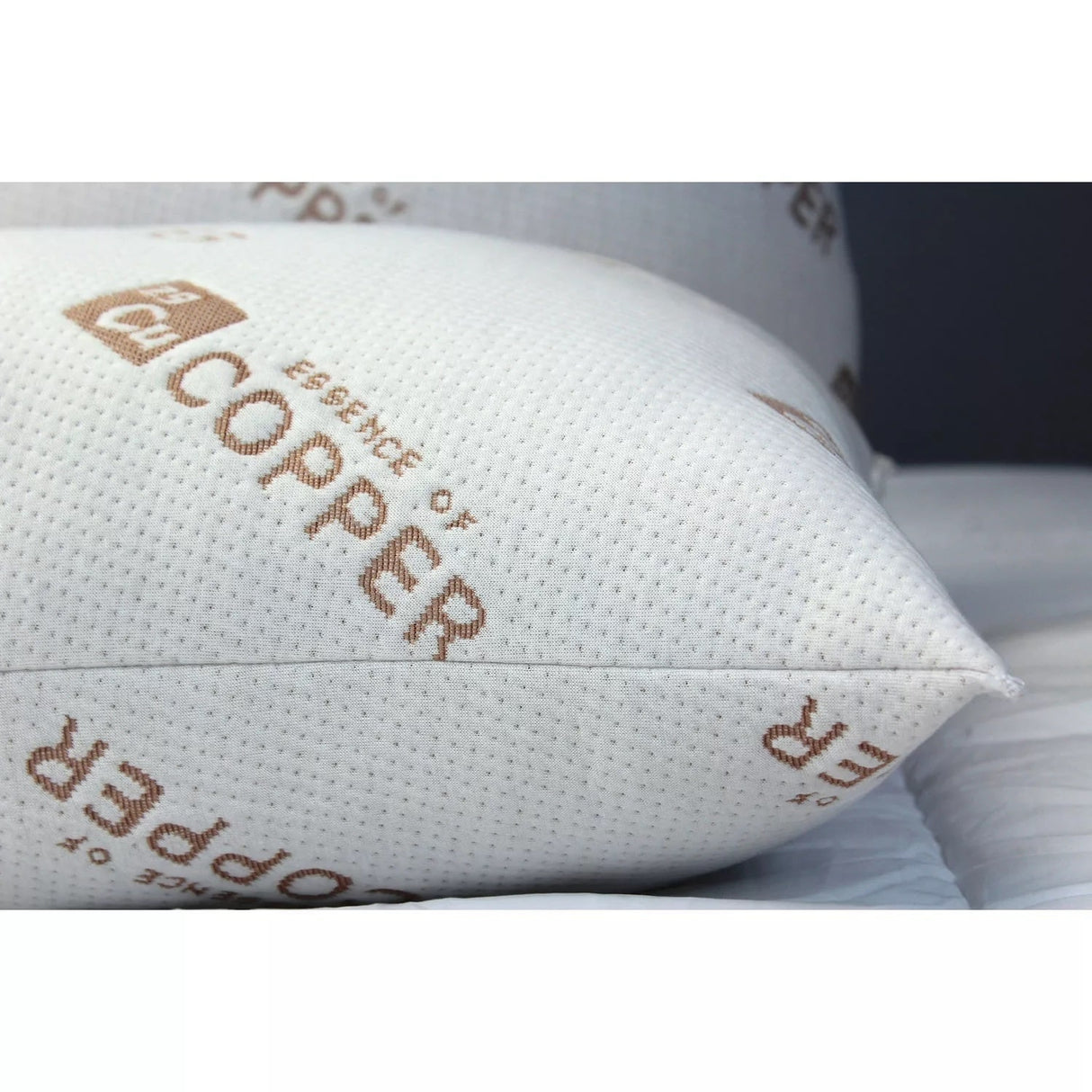 Copper-Infused Antimicrobial Jumbo Bed Pillows Set of 4