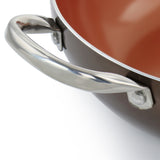 Copper Pan Cooking Excellence 3.5 Quart Aluminum Nonstick Saute Pan in Copper