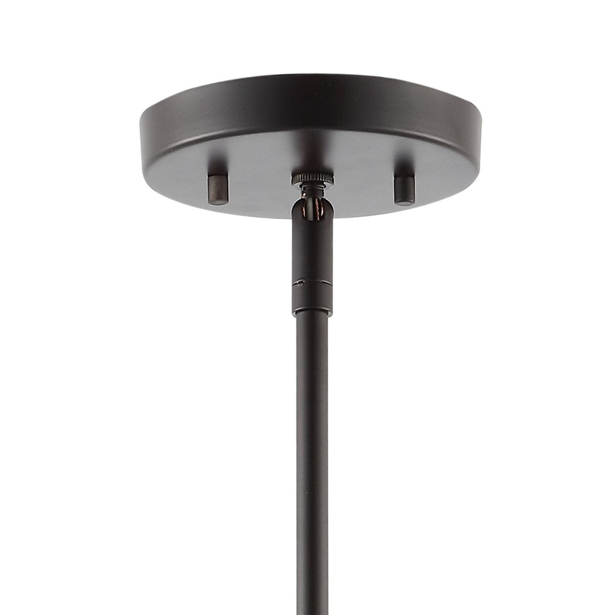 Cora 10.38" 1-Light Industrial Farmhouse Iron LED Pendant, Oil Rubbed Bronze by JONATHAN Y