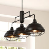 Cora 10.38" 1-Light Industrial Farmhouse Iron LED Pendant, Oil Rubbed Bronze by JONATHAN Y