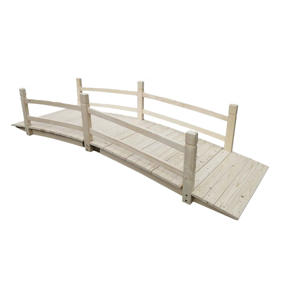 Coral Coast Harrison 8 Ft Wood Garden Bridge
