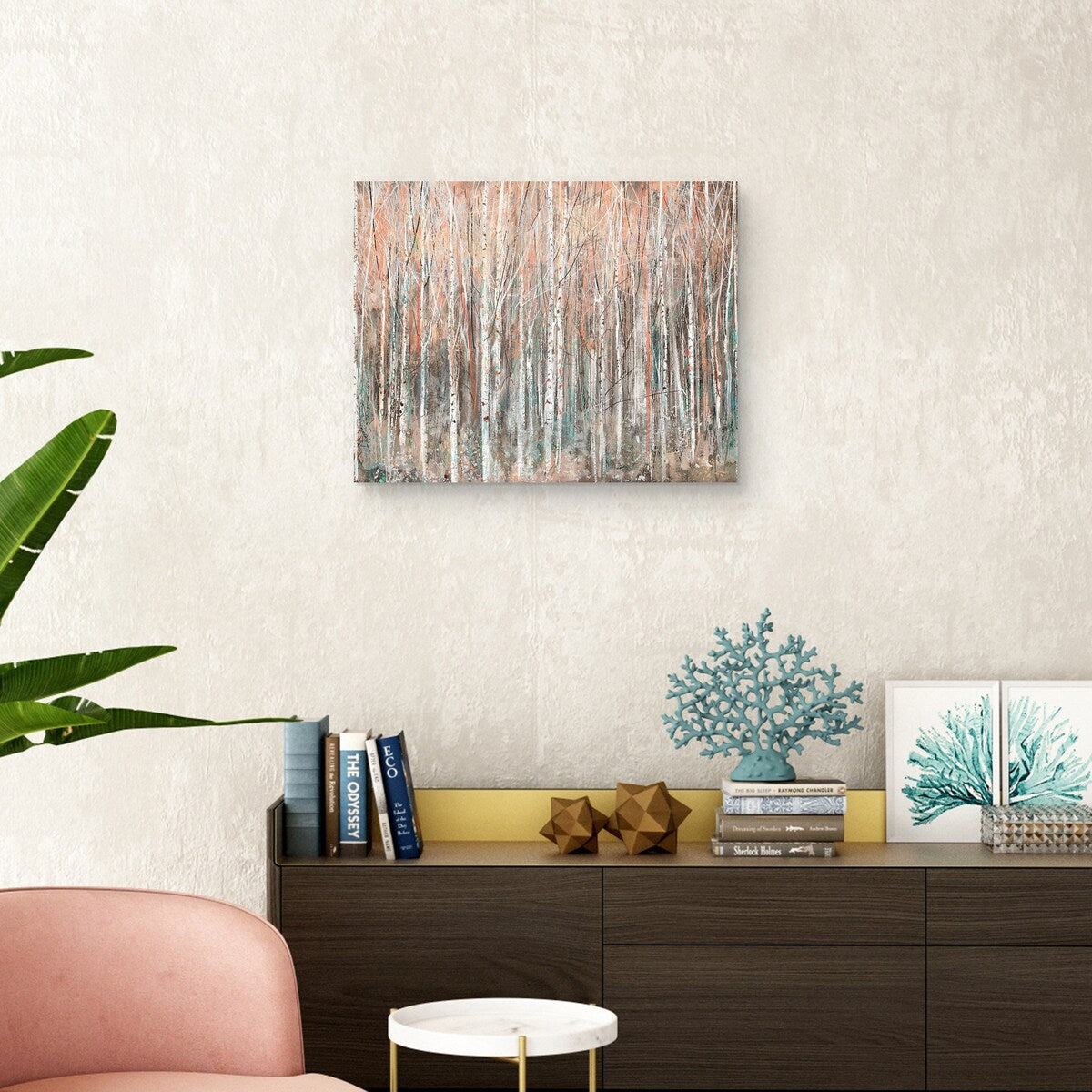 Coral Trees II by Studio Arts Canvas Art Print