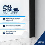 Coraline XL 68-72 in. x 30 in. x 80 in. Frameless Corner Sliding Shower Enclosure, Frosted Glass in Oil Rubbed Bronze