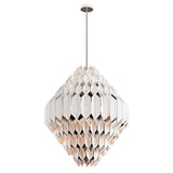 Corbett Lighting Haiku 24-light White Pendant with Polished Stainless Accents