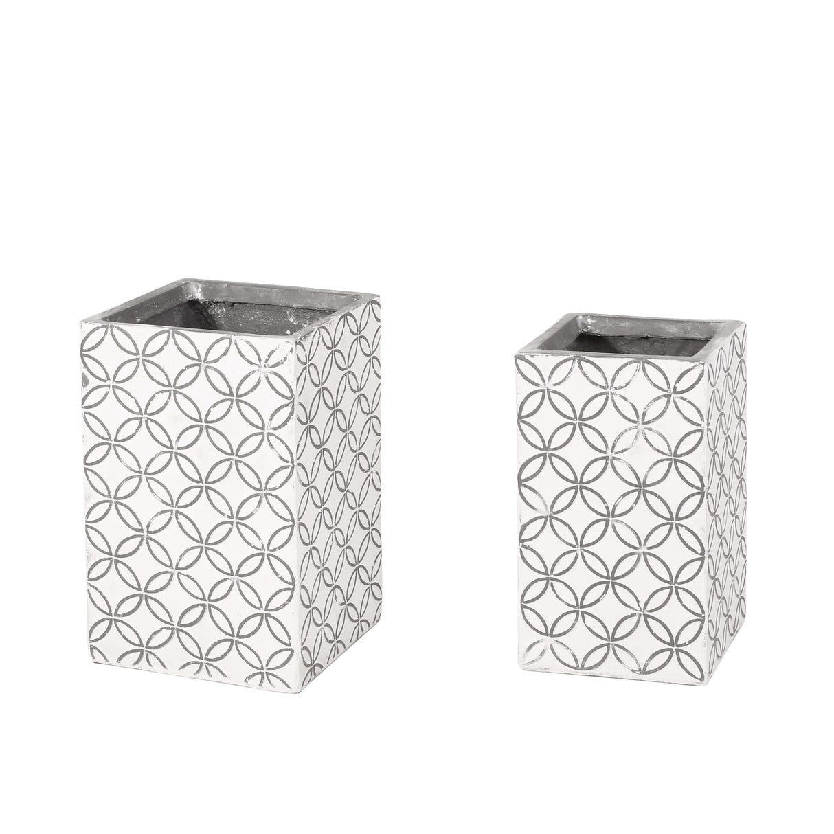 Corbett Outdoor Cast Stone Outdoor Medium and Large Planter Set by Christopher Knight Home