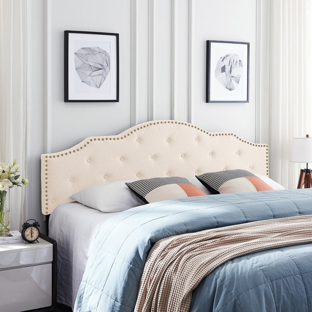 Cordeaux Contemporary Upholstered Headboard by Christopher Knight Home