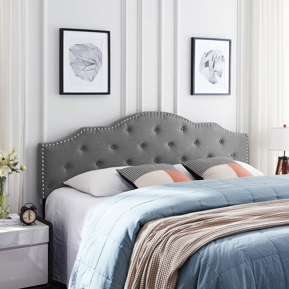 Cordeaux Contemporary Upholstered Headboard by Christopher Knight Home