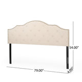 Cordeaux Contemporary Upholstered Headboard by Christopher Knight Home