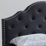 Cordeaux Queen-size Tufted Upholstered Bed by Christopher Knight Home