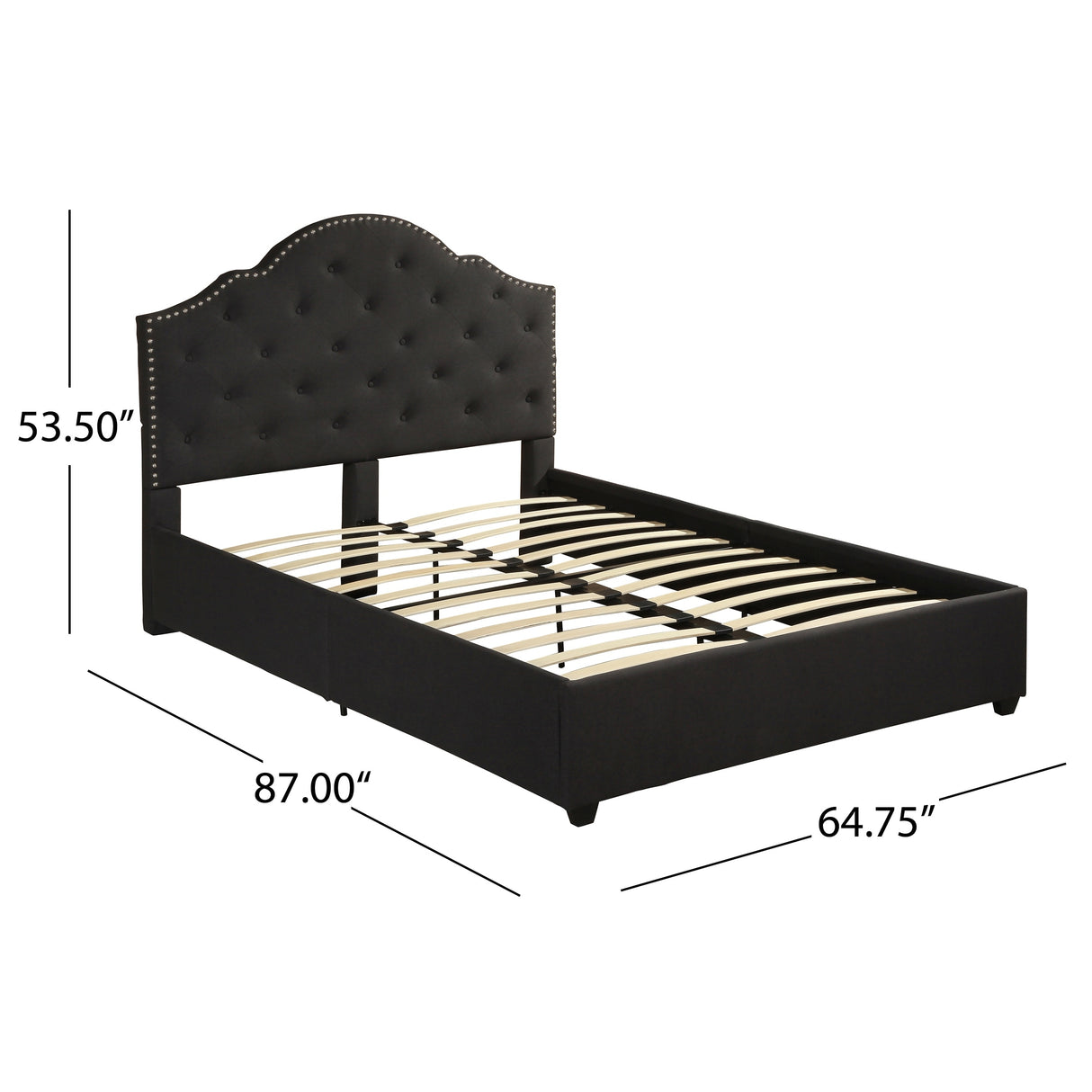 Cordeaux Queen-size Tufted Upholstered Bed by Christopher Knight Home