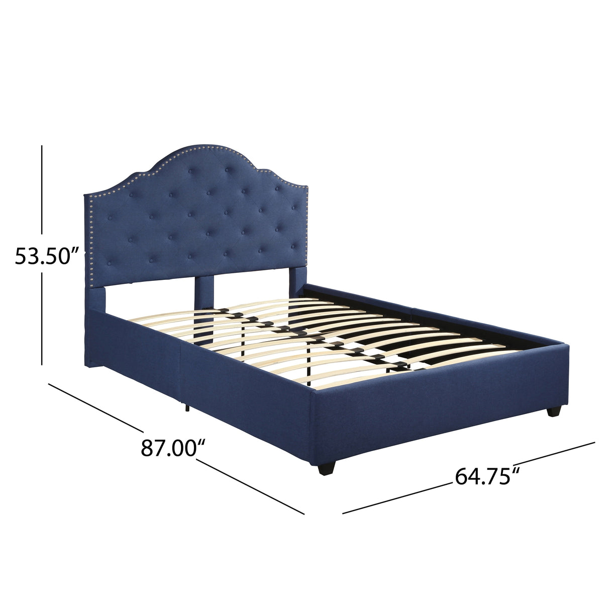 Cordeaux Queen-size Tufted Upholstered Bed by Christopher Knight Home