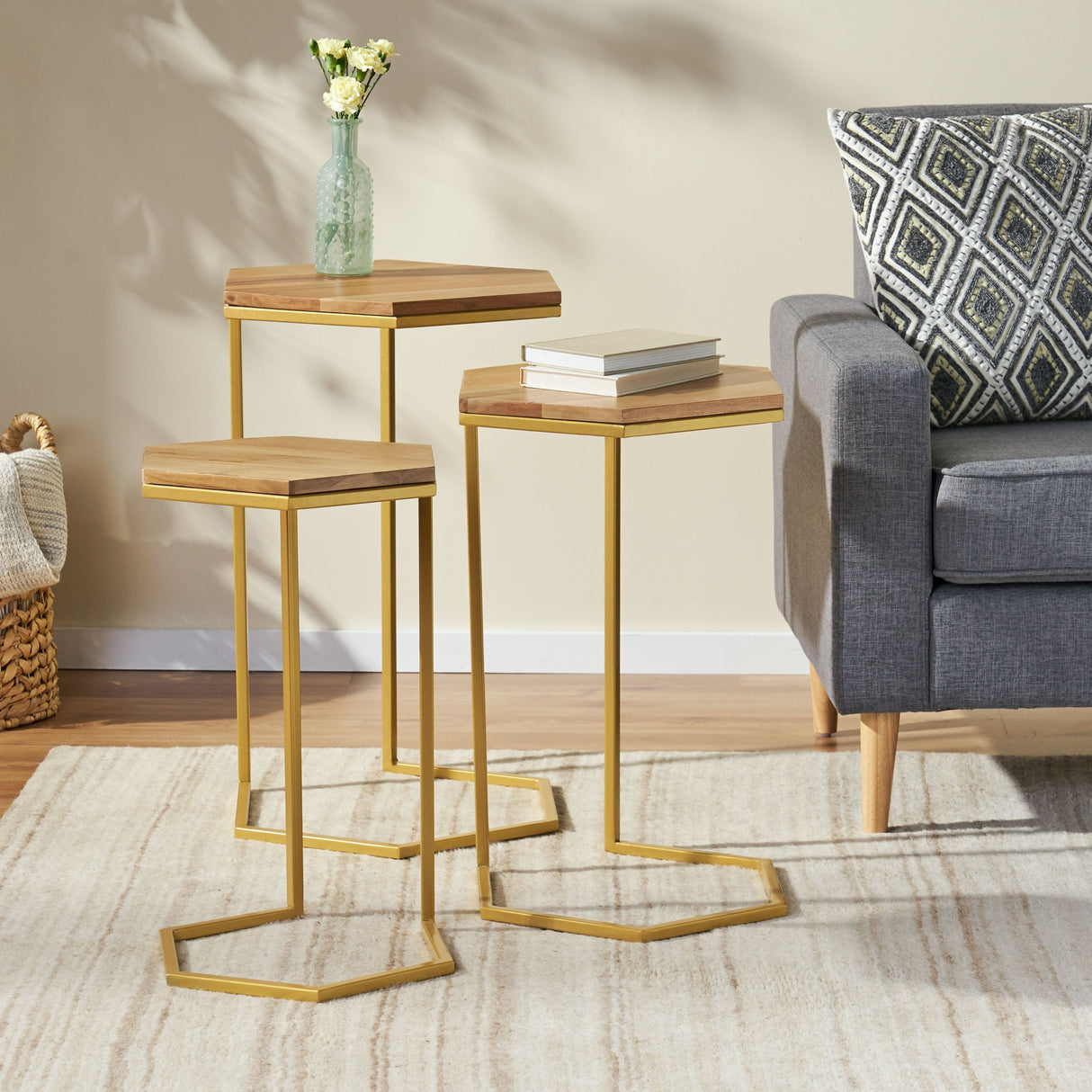 Cordele Indoor Hexagon C by Christopher Knight Home