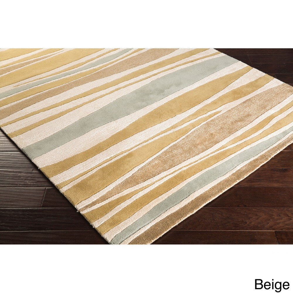 Cordelia Striped Wool Area Rug (5' x 8')