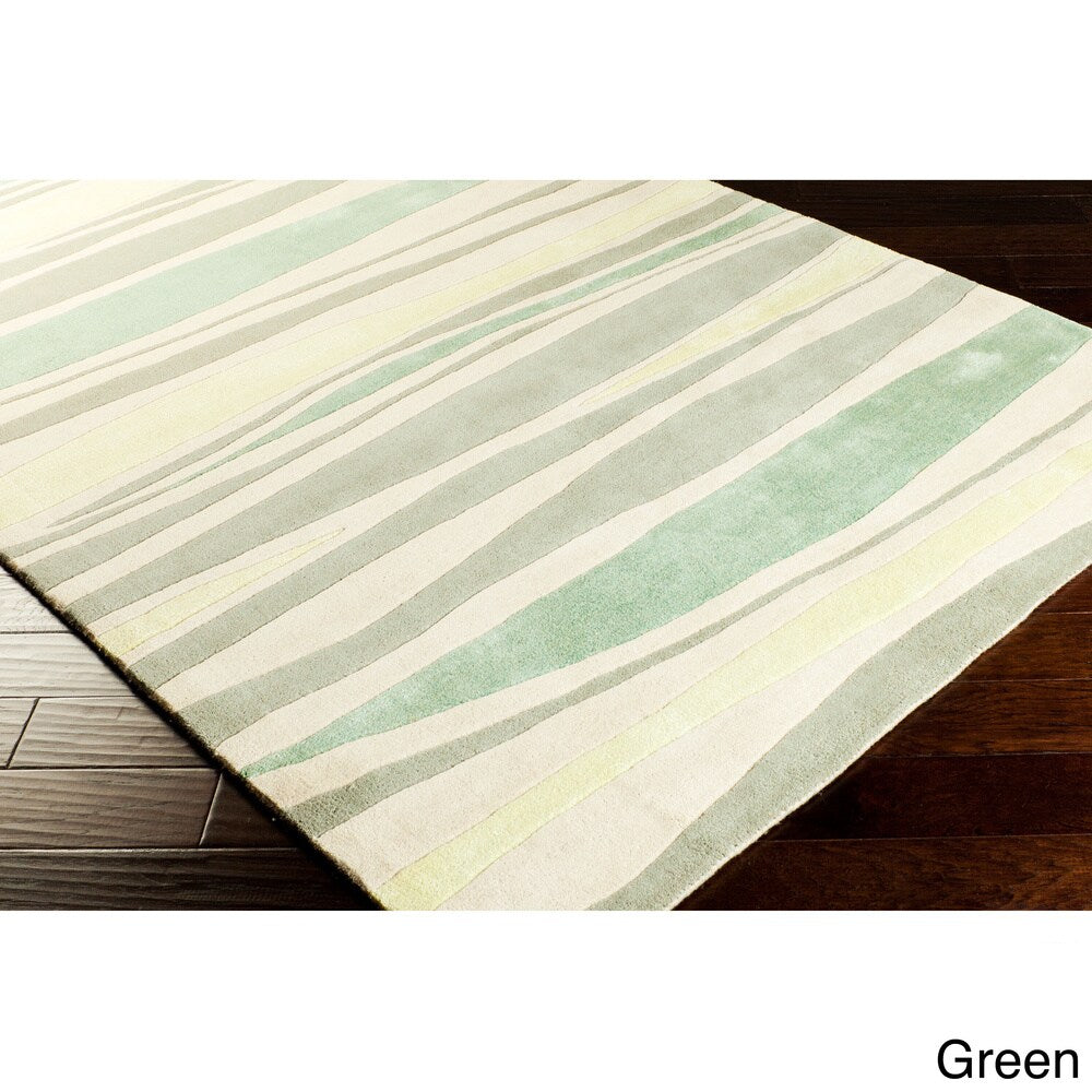 Cordelia Striped Wool Area Rug (5' x 8')