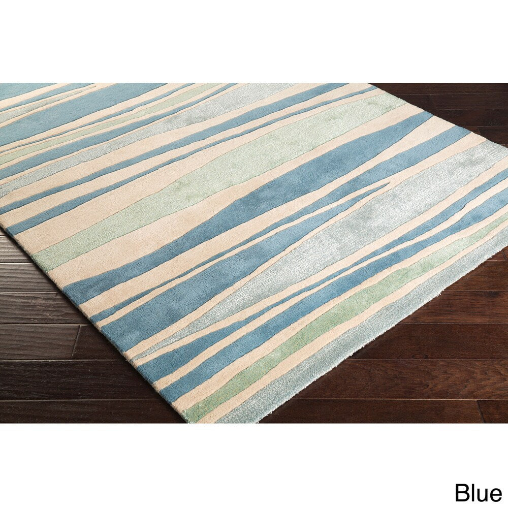 Cordelia Striped Wool Area Rug (5' x 8')
