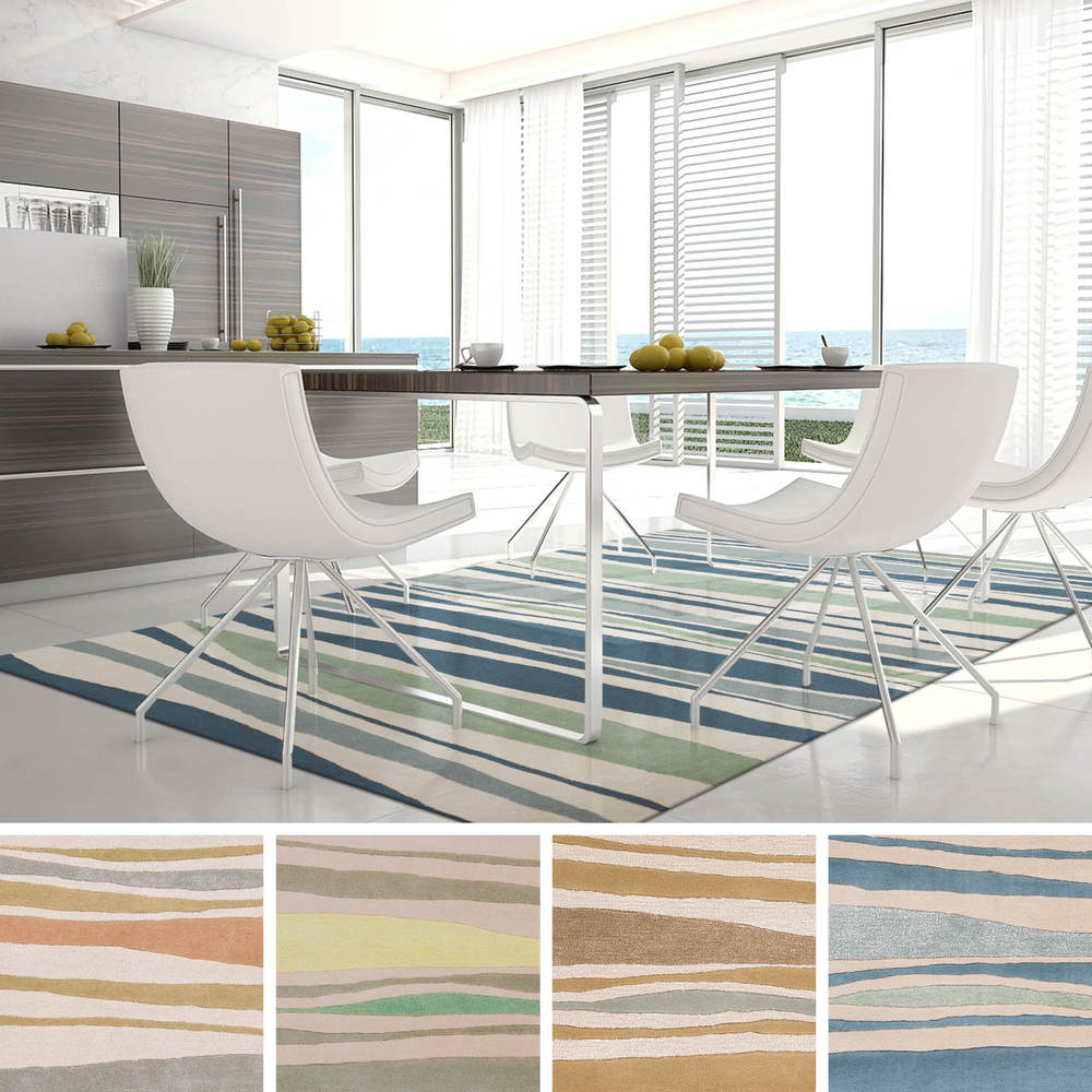 Cordelia Striped Wool Area Rug (5' x 8')