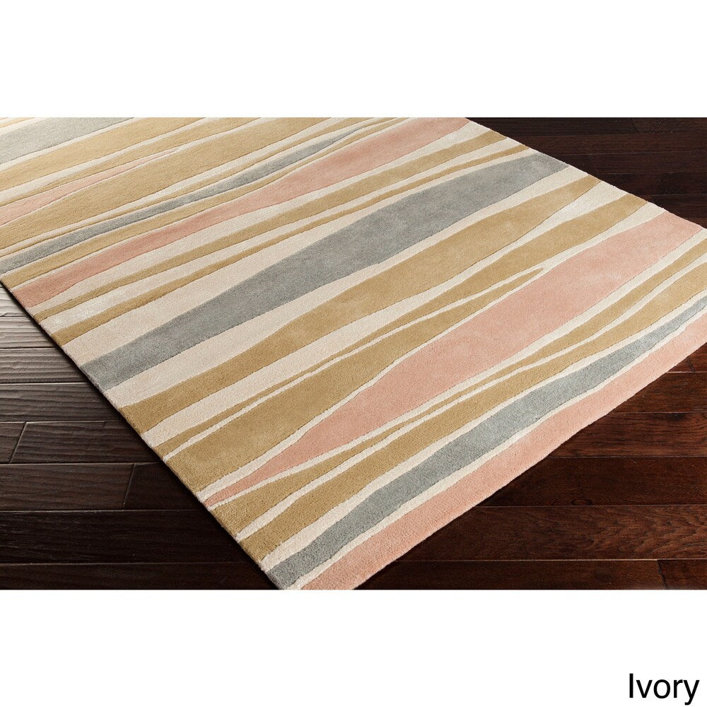 Cordelia Striped Wool Area Rug (5' x 8')