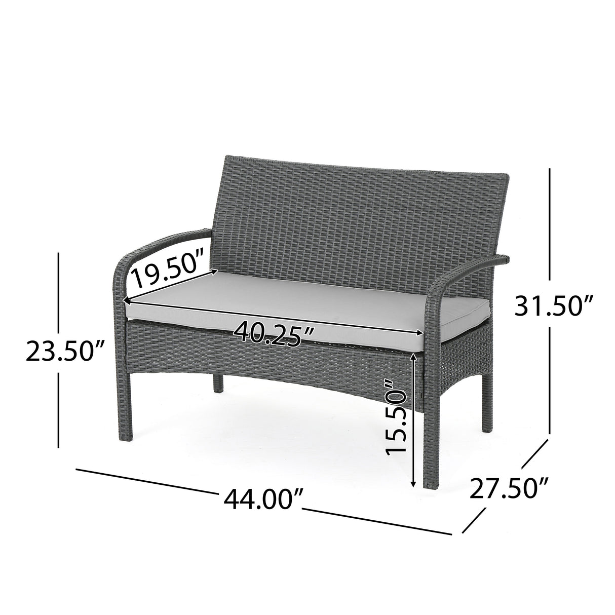 Cordoba Outdoor 6-piece Wicker Conversation Set by Christopher Knight Home