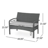 Cordoba Outdoor 6-piece Wicker Conversation Set by Christopher Knight Home