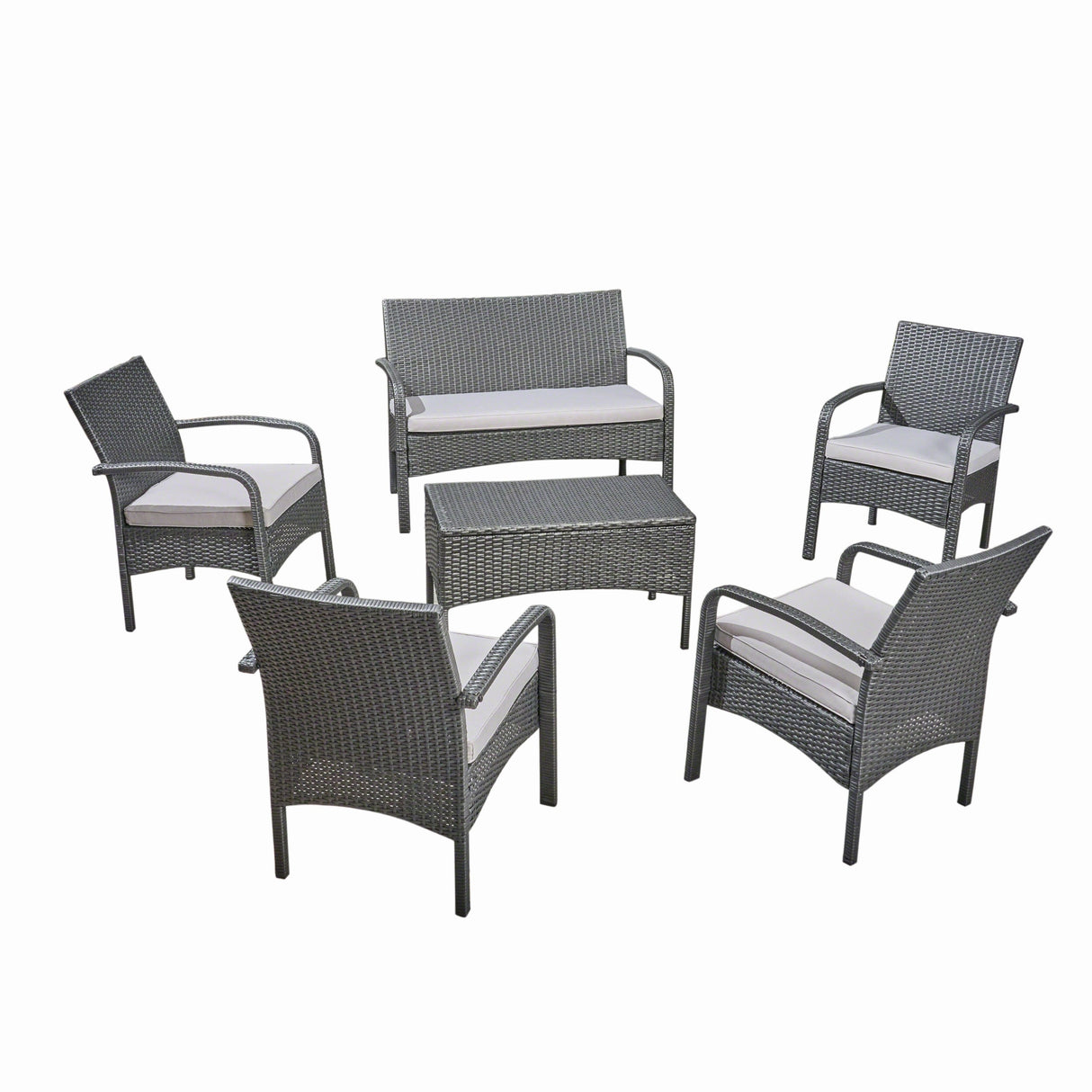 Cordoba Outdoor 6-piece Wicker Conversation Set by Christopher Knight Home