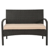 Cordoba Outdoor 6-piece Wicker Conversation Set by Christopher Knight Home