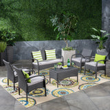 Cordoba Outdoor 6-piece Wicker Conversation Set by Christopher Knight Home