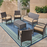 Cordoba Outdoor 6-piece Wicker Conversation Set by Christopher Knight Home