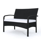 Cordoba Outdoor Wicker 4-piece Conversation Set with Cushions by Christopher Knight Home