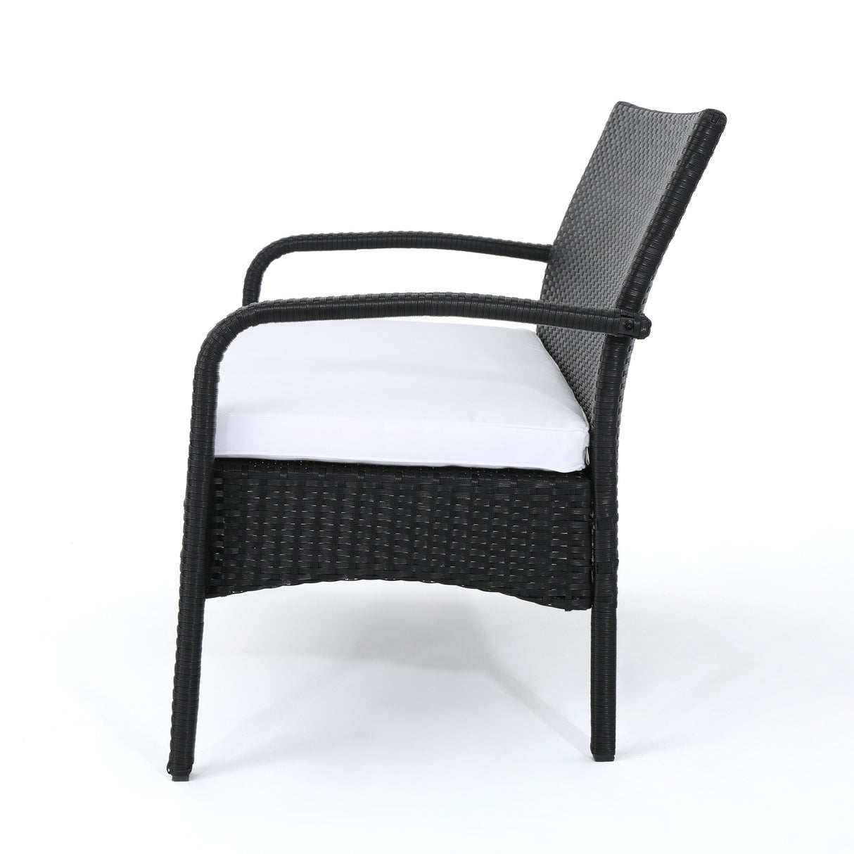 Cordoba Outdoor Wicker 4-piece Conversation Set with Cushions by Christopher Knight Home