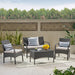 Cordoba Outdoor Wicker 4-piece Conversation Set with Cushions by Christopher Knight Home