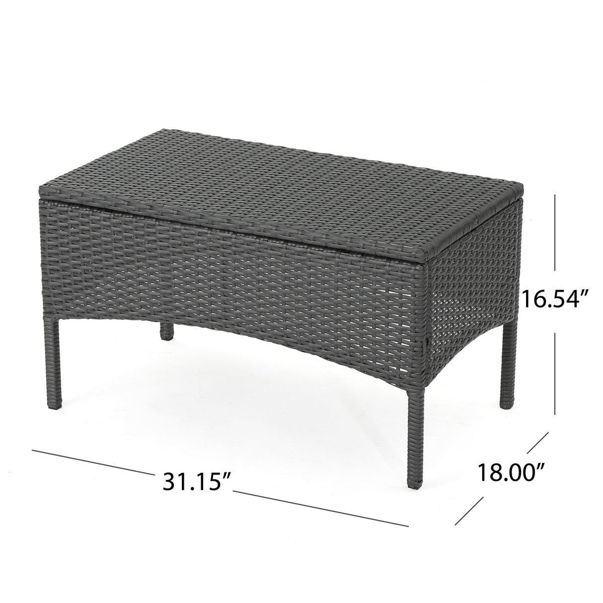 Cordoba Outdoor Wicker 4-piece Conversation Set with Cushions by Christopher Knight Home