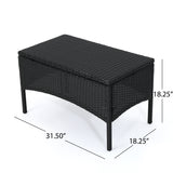 Cordoba Outdoor Wicker 4-piece Conversation Set with Cushions by Christopher Knight Home
