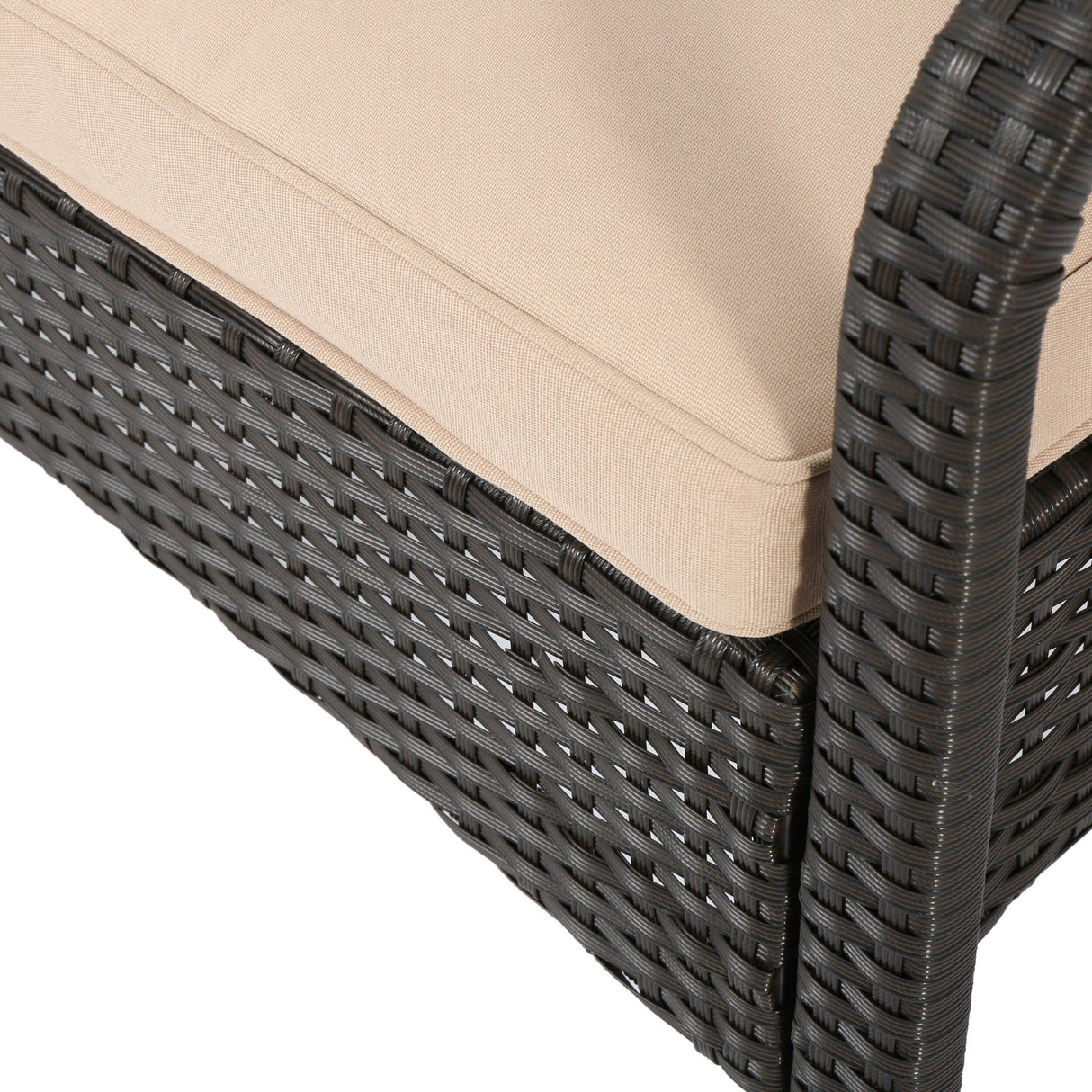Cordoba Outdoor Wicker 4-piece Conversation Set with Cushions by Christopher Knight Home