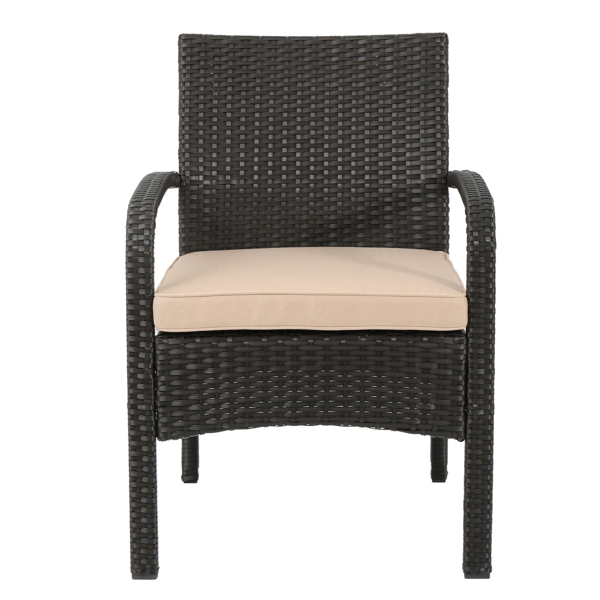 Cordoba Outdoor Wicker 4-piece Conversation Set with Cushions by Christopher Knight Home