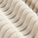 Corduroy 3-Seater Sofa With 3 Back Pillows 2 Toss Pillows and 2 Ottoman Comfy Sofa Deep Seat Couch, Beige