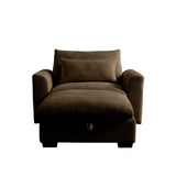 Corduroy Sofa Couch, Modular Couch with Storage Ottoman,Couch Deep Seat Couches for Modern Living Room/Apartment/Office
