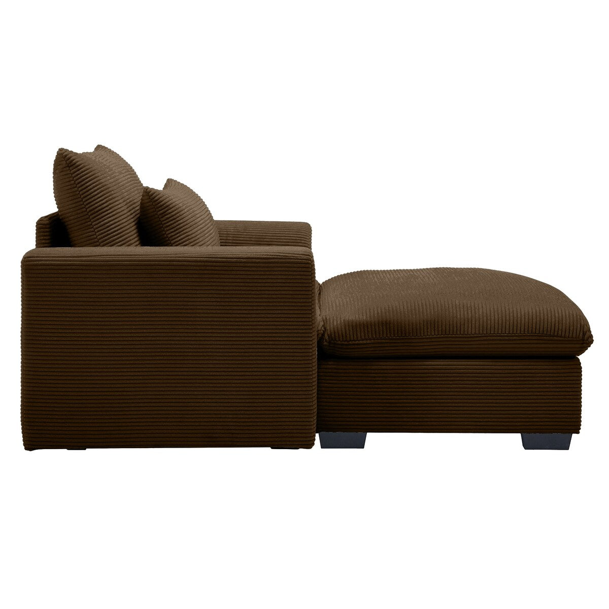 Corduroy Sofa Couch, Modular Couch with Storage Ottoman,Couch Deep Seat Couches for Modern Living Room/Apartment/Office