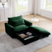 Corduroy Sofa Couch, Modular Couch with Storage Ottoman,Couch Deep Seat Couches for Modern Living Room/Apartment/Office
