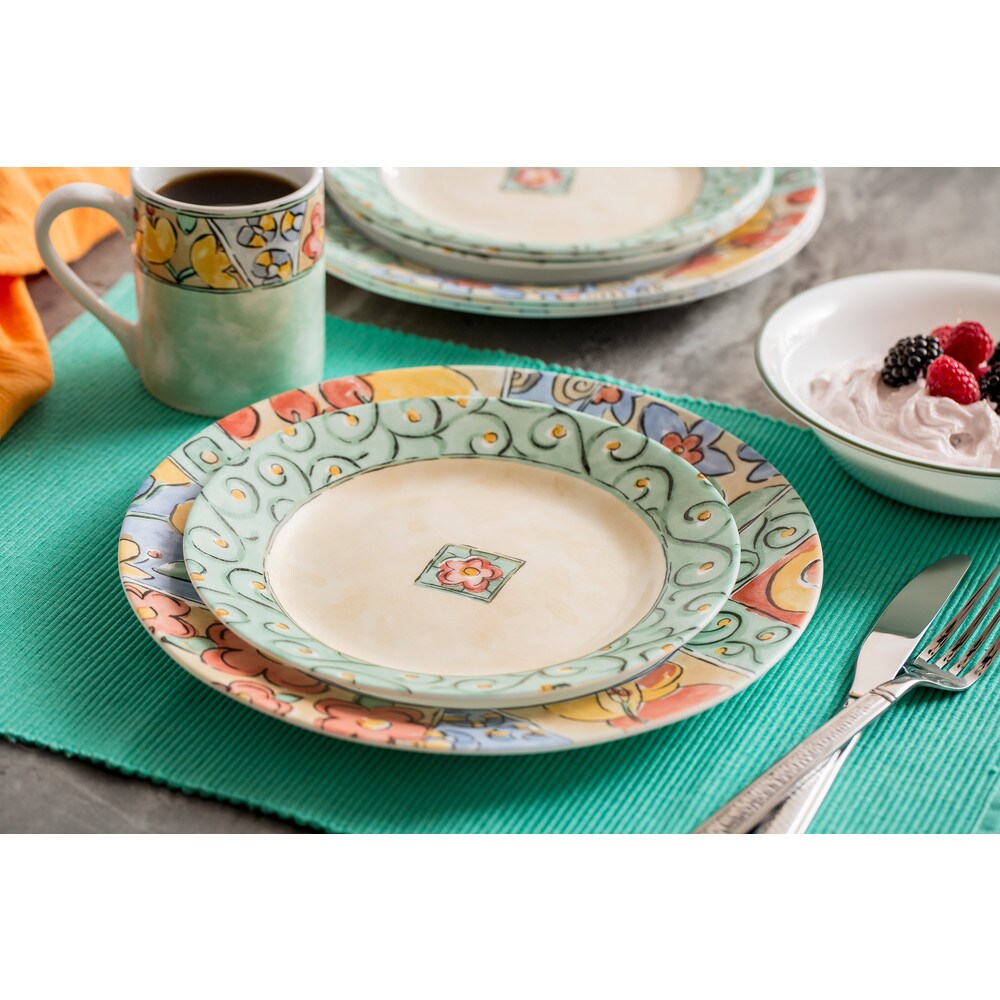 Corelle Impressions Watercolors 16 piece Dinnerware Set Overstock