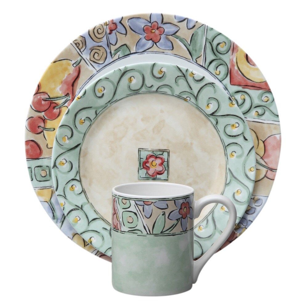 Corelle watercolors dinnerware set deals
