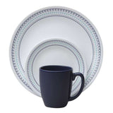 Corelle Livingware Folk Stitch Dinnerware 16-Piece Set