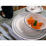 Corelle Livingware Folk Stitch Dinnerware 16-Piece Set