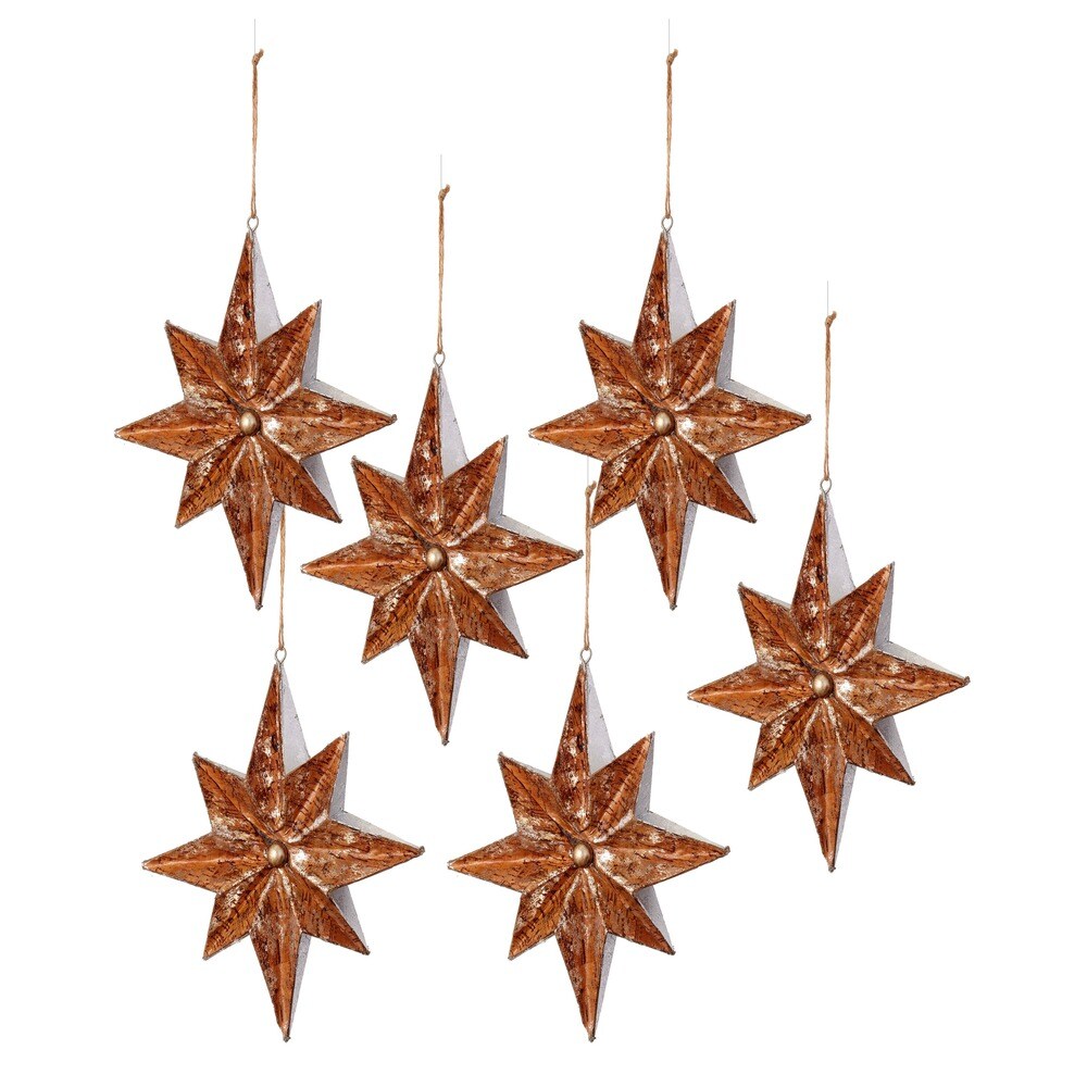 Cork Dimensional Small Brown Star 8-inch Ornament