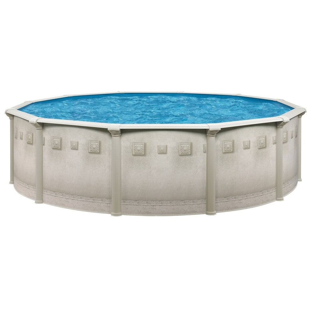 Cornelius Madrid 21 ft. Round X 52 In. High Above Ground Swimming Pool Package - 21 X 52