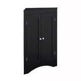 Corner Cabinet with Doors and Shelves