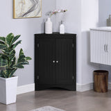 Corner Cabinet with Doors and Shelves