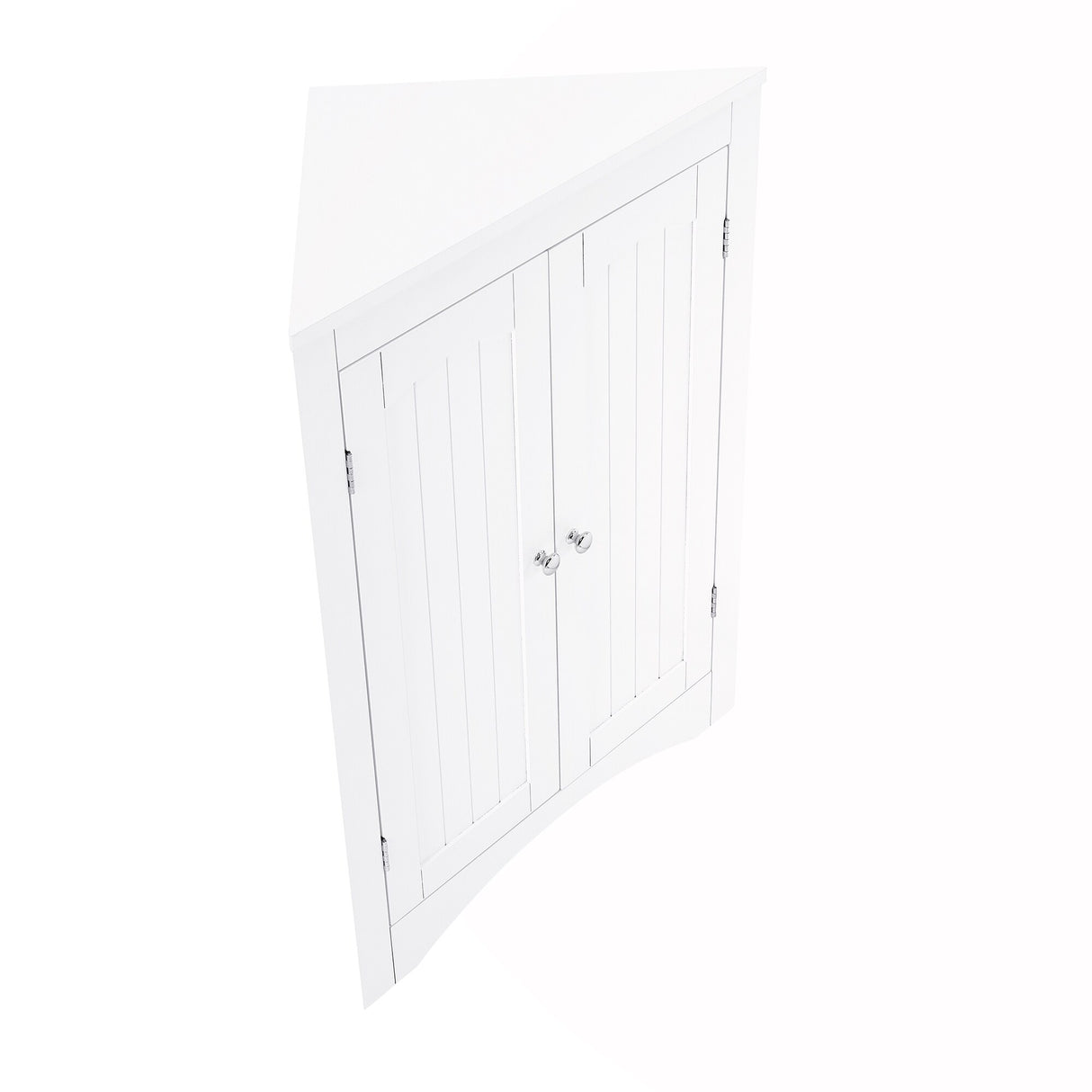 Corner Cabinet with Doors and Shelves