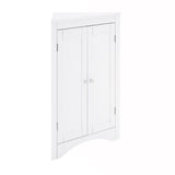 Corner Cabinet with Doors and Shelves