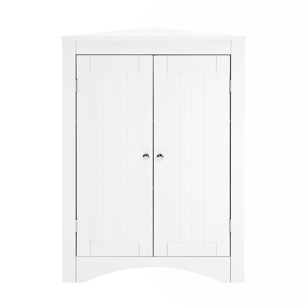 Corner Cabinet with Doors and Shelves